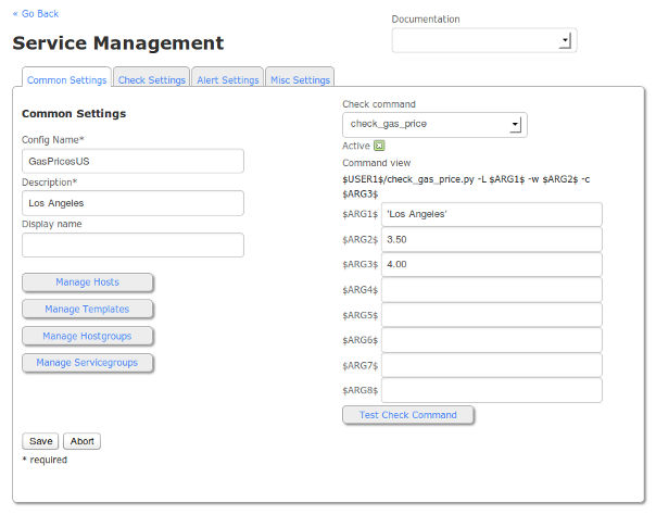 Service Management in Nagios XI
