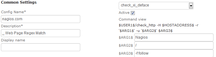 Regular Expression Match Service Detail - Website Defacement Monitoring in Nagios XI